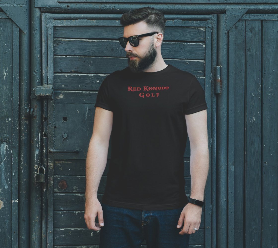 Red Komodo Golf Wordmark Tee